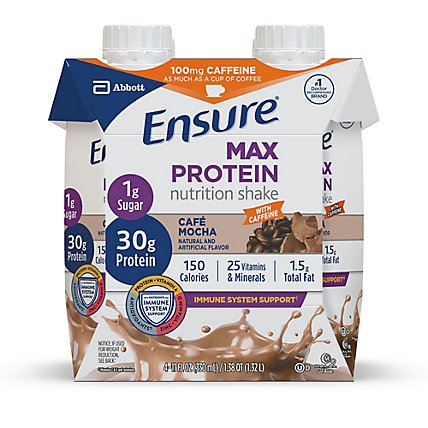 Ensure Max Protein Nutrition Shake Ready To Drink Cafe Mocha - 4-11 Fl. Oz. - Image 1