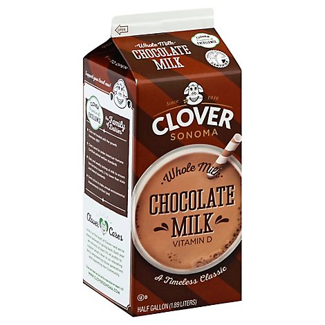 Clover Sonoma Chocolate Milk - 0.5 Gallon
