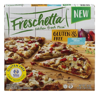 Freschetta Pizza Gluten Free Chicken Tuscan Style Frozen - 18 Oz - Albertsons