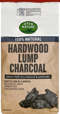 Open Nature Charcoal Hardwood Lump - 20 Lb - Image 2