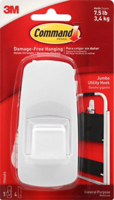 Command Jumbo Hook 1 Hook 4 Strips In A Pack - Each - Image 2