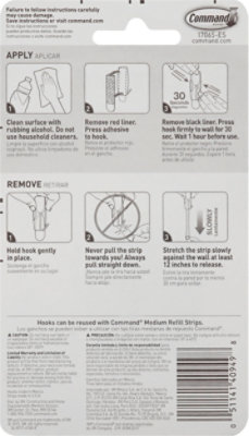 3M Command Wire Hook 2 Hooks With 3 Strips Medium - Each - Image 3