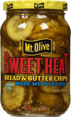 Mt Olive Sweet Heat Chips - 16 Fl. Oz.