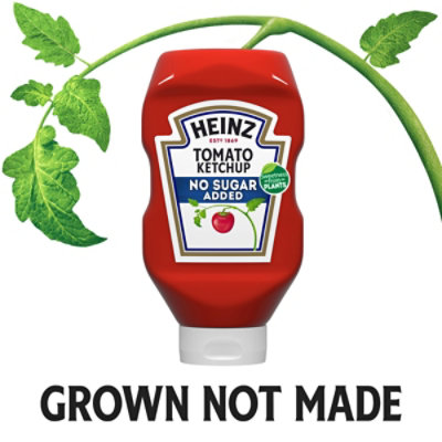 Heinz Tomato Ketchup with No Sugar Added Bottle - 29.5 Oz - Image 5