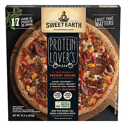 Sweet Earth Pizza Protein Lovers Frozen - 14 Oz - Image 3