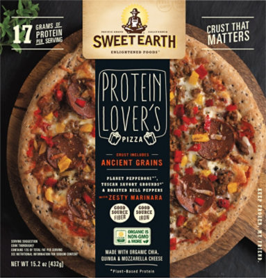 Sweet Earth Pizza Protein Lovers Frozen - 14 Oz - Image 2
