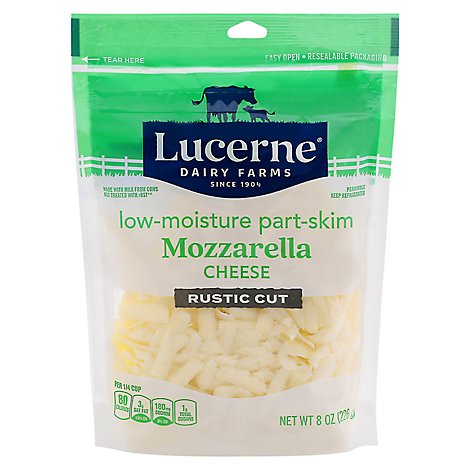 Lucerne Cheese Mozzarella Thick Cut Shredded - 8 Oz