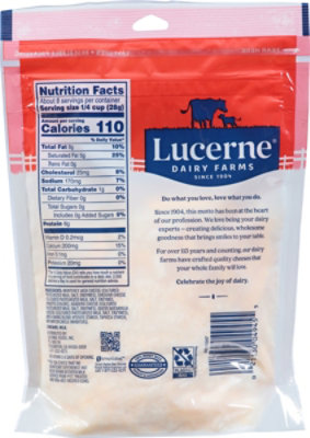 Lucerne Cheese Mexican Blend Thick Cut Shredded- 8 Oz - Image 5