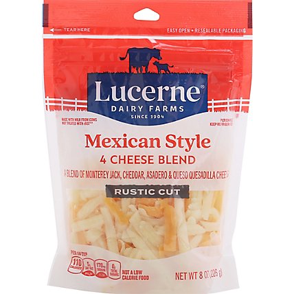Lucerne Cheese Mexican Blend Thick Cut Shredded- 8 Oz - Image 2