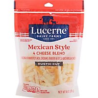 Lucerne Cheese Mexican Blend Thick Cut Shredded- 8 Oz