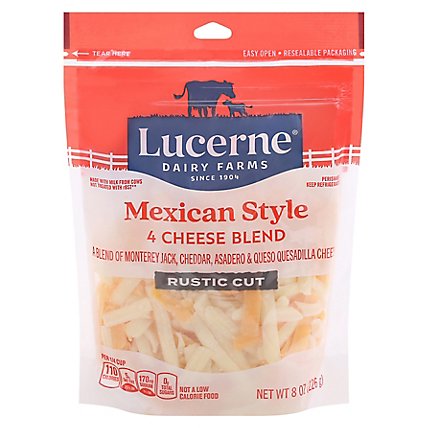 Lucerne Cheese Mexican Blend Thick Cut Shredded- 8 Oz - Image 1