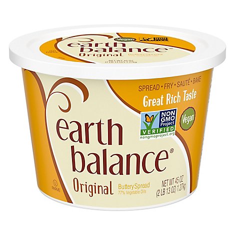  Earth Balance Buttery Spread Natural Original Tub - 45 Oz 