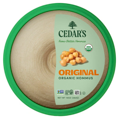 Cedars Hommus Organic Original Tub - 10 Oz