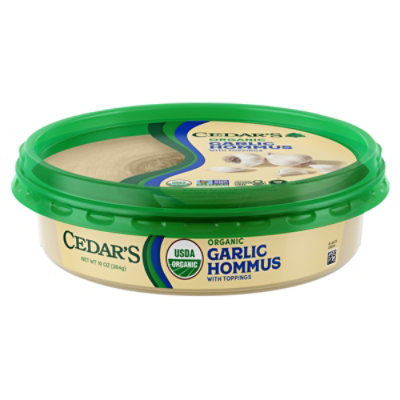 Cedars Hommus Organic Garlic Tub - 10 Oz - Image 3