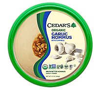 Cedars Hommus Organic Garlic Tub - 10 Oz