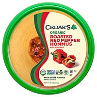Cedars Hommus Organic Roasted Red Pepper Tub - 10 Oz - Image 2
