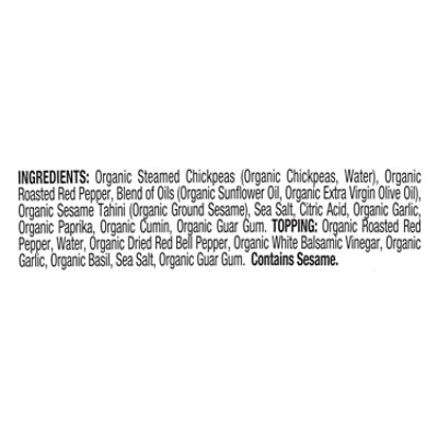 Cedars Hommus Organic Roasted Red Pepper Tub - 10 Oz - Image 4