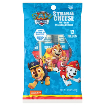 Nickelodeon PAW Patrol Mozzarella Low-Moisture Part-Skim String Cheese 12 Count - 10 Oz