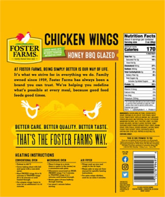 Foster Farms Honey BBQ Chicken Wings - 22 Oz - Image 6