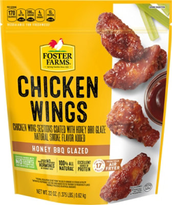Foster Farms Honey BBQ Glazed Chicken Wings - 22 Oz - Image 3