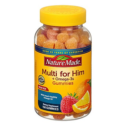Nature Made Dietary Supplement Gummies Adult Multivitamin For Him Bottle - 150 Count - Image 3