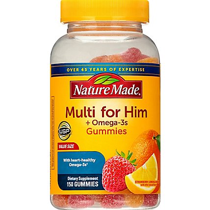 Nature Made Dietary Supplement Gummies Adult Multivitamin For Him Bottle - 150 Count - Image 2