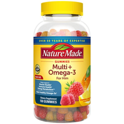 Nature Made Dietary Supplement Gummies Adult Multivitamin For Him Bottle - 150 Count - Image 1