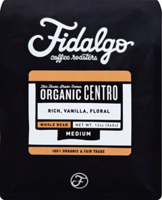 Fidalgo Coffee Roasters Organic Medium Centro Whole Bean - 12 Oz - Image 2