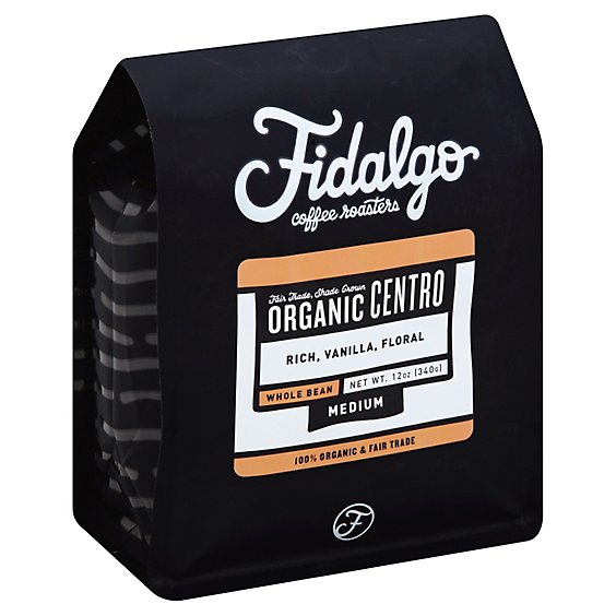 Fidalgo Coffee Roasters Organic Medium Centro Whole Bean - 12 Oz