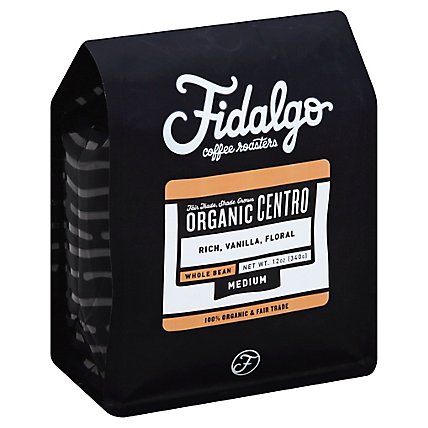 Fidalgo Coffee Roasters Organic Medium Centro Whole Bean - 12 Oz - Image 1