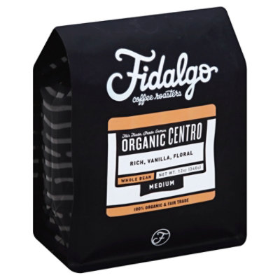Fidalgo Coffee Roasters Organic Medium Centro Whole Bean - 12 Oz - Image 1