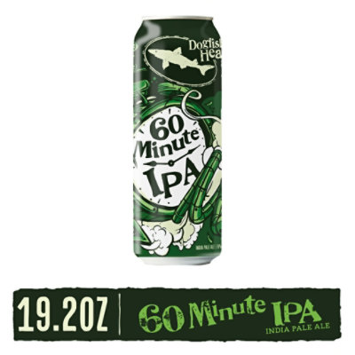 Dogfish Head 60 Minute Ipa 12x19.2oz In Cans - 19.2 Oz - Image 1