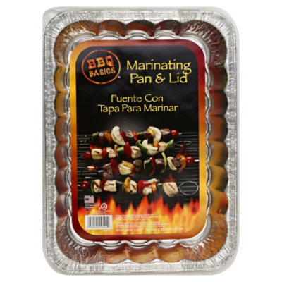 BBQ Basics Pan & Lid Marinating Wrapper - Each - safeway