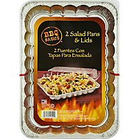 BBQ Basics Pan & Lid Salad Wrapper - 2 Count - Image 2