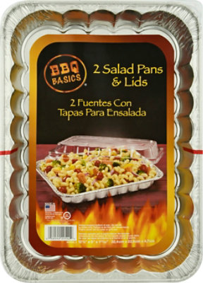 BBQ Basics Pan & Lid Salad Wrapper - 2 Count - Image 2