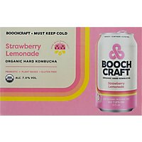 Boochcraft Strawberry Lemonade Hard Kambucha in Cans - 72 Fl. Oz. - Image 2