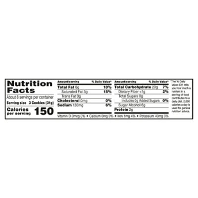 MURRAY Cookies Sugar Free Chocolate Chip With Extra Cookies Bag - 8.8 Oz - Image 4