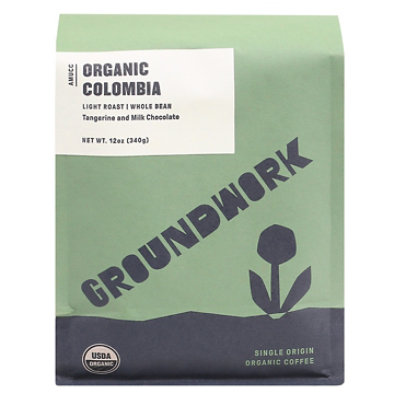 Groundwork Coffee Colombia Whole Bean - 12 Oz