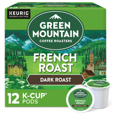 Green Mountain Coffee Roasters French Roast Dark Roast Coffee Keurig K Cup Pods - 12 Count