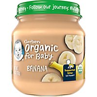 Gerber 1st Foods Organic Banana Baby Food Jar - 4 Oz - Image 1