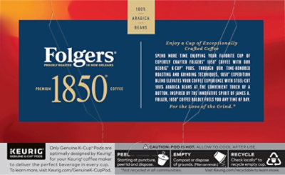 Folgers 1850 Coffee K-Cup Pods Medium Roast Pioneer Blend Box - 10-0.38 Oz - Image 5