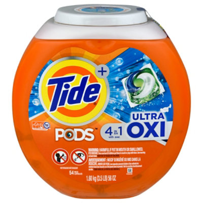  Tide PODS Ultra Oxi Liquid Laundry Detergent Pacs - 54 Count 