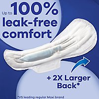 Always Maxi Pads Size 4 Overnight Absorbency Unscented with Wings - 48 Count - Image 3