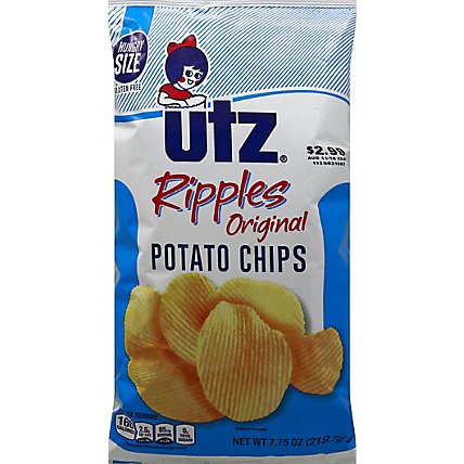 Utz Potato Chips Ripples Original - 7.75 Oz - Image 2