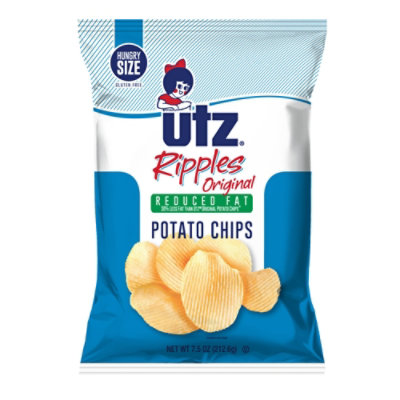 Utz Potato Chips Ripples Orig Red Fat - 7.5 Oz - Randalls