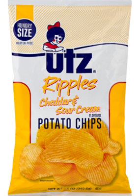 Utz Potato Chips Cheddar & Sour Cream - 7.5 Oz - Image 3