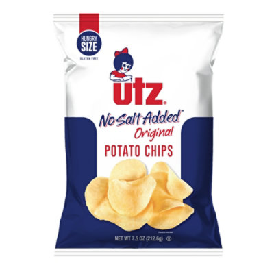 Utz Potato Chips No Salt - 7.5 Oz - Image 2