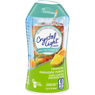 Crystal Light Liquid Tropical Paradise Punch Naturally Flavored Drink Mix with Caffeine - 1.62 Fl. Oz. - Image 3