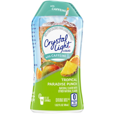 Crystal Light Liquid Tropical Paradise Punch Naturally Flavored Drink Mix with Caffeine - 1.62 Fl. Oz. - Image 1