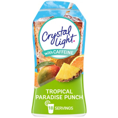 Crystal Light Liquid Drink Mix with Caffeine Tropical Paradise Punch Bottle - 1.62 Fl. Oz.